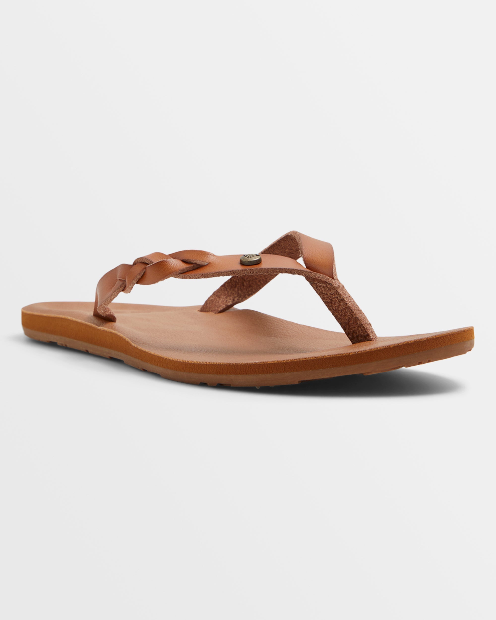 Roxy tan flip flops on sale