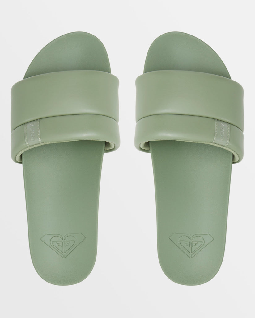 Slipin Slide Sandals - Oil Green