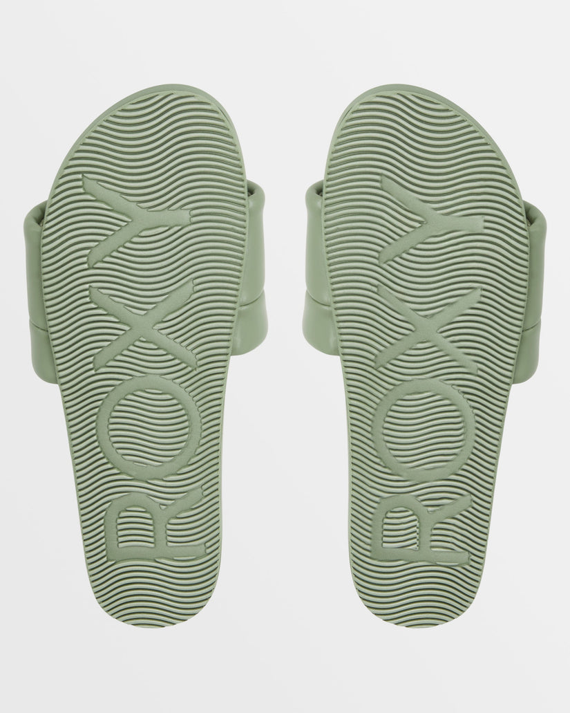 Slipin Slide Sandals - Oil Green