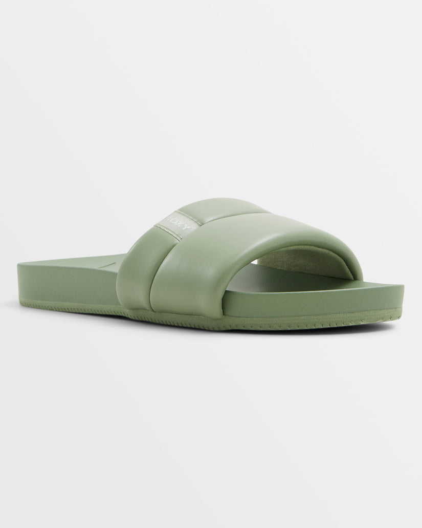 Slipin Slide Sandals - Oil Green