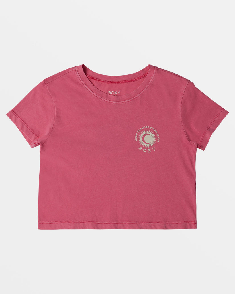 Girls 4-16 Solstice Cropped T-Shirt - Azalea Pink