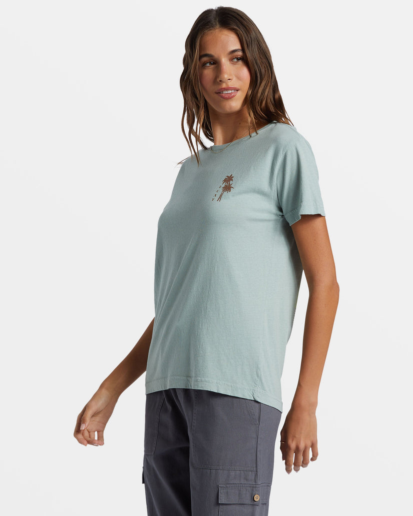 Palm Springs Boyfriend T-Shirt - Blue Surf