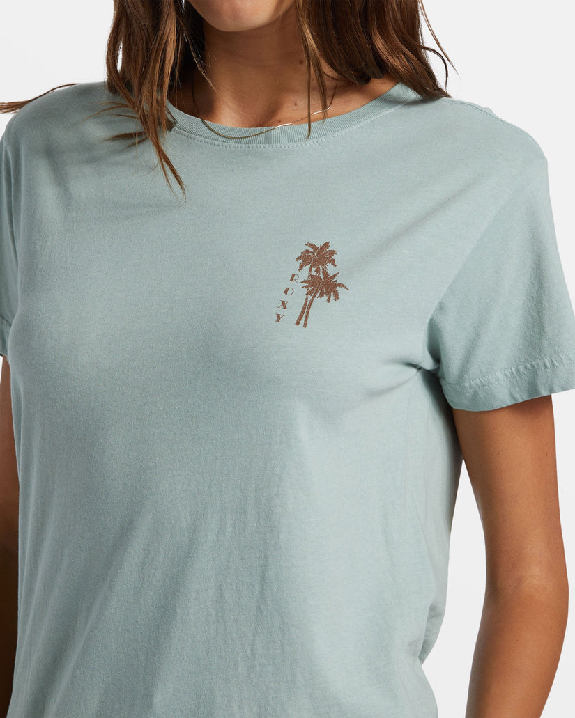 Palm Springs Boyfriend T-Shirt - Blue Surf