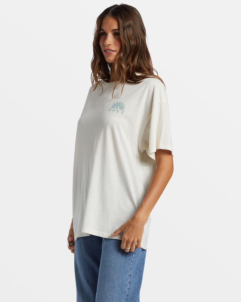 Paper Moon Oversized T-Shirt - Egret