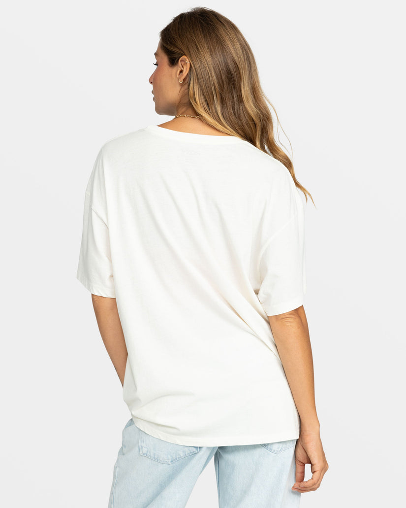 Tour De Roxy Oversized T-Shirt - Egret