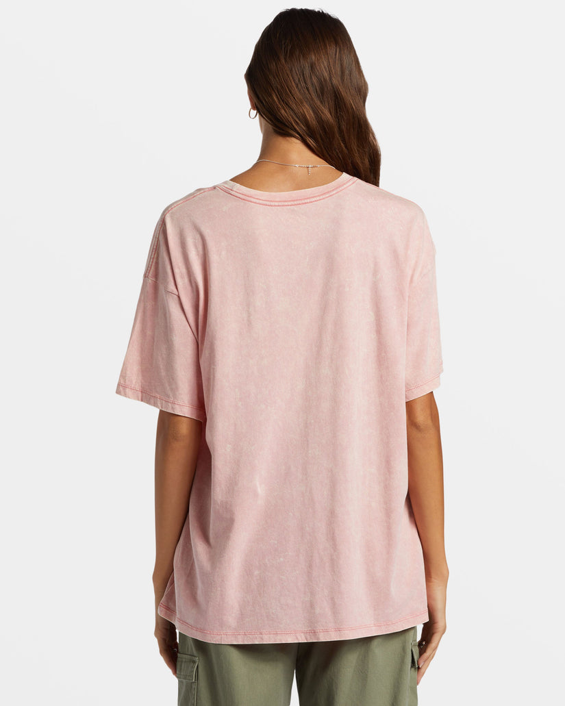 Palm Springs Oversized T-Shirt - Mauve Glow