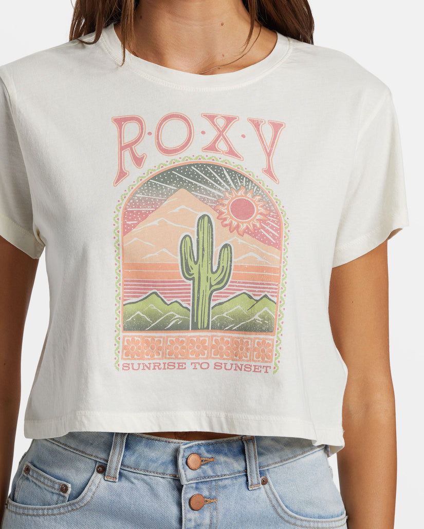 Saguaro Cropped T-Shirt - Egret