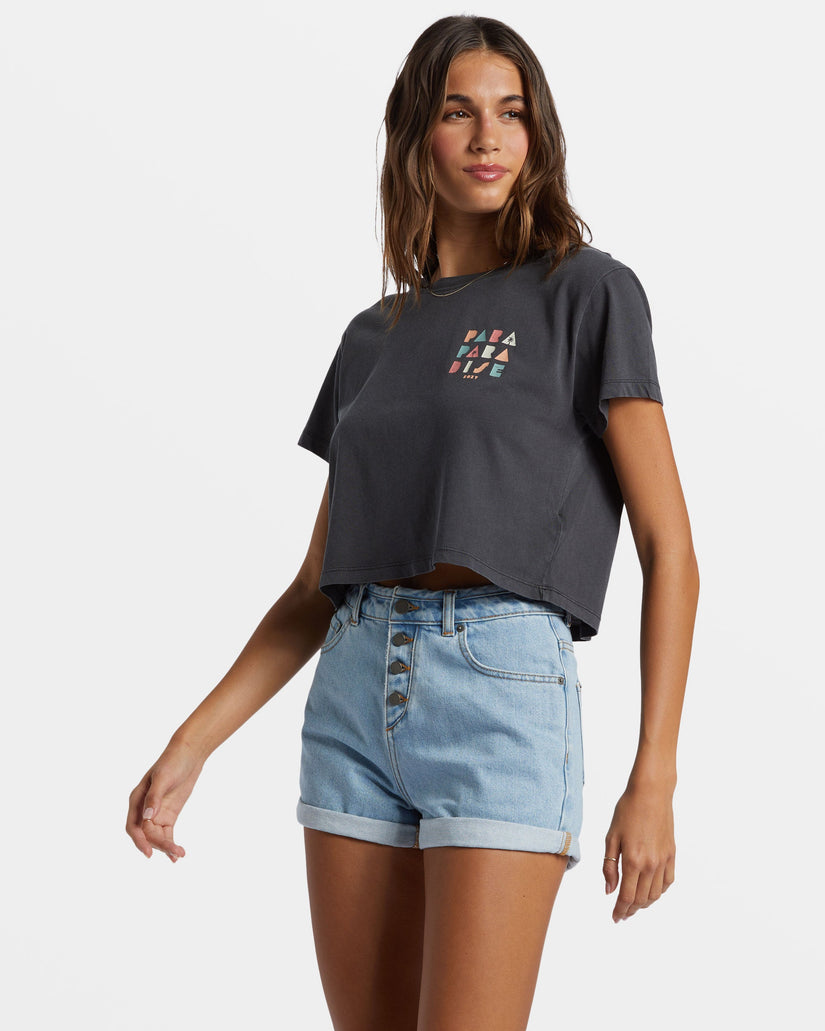 Para Paradise Cropped T-Shirt - Phantom