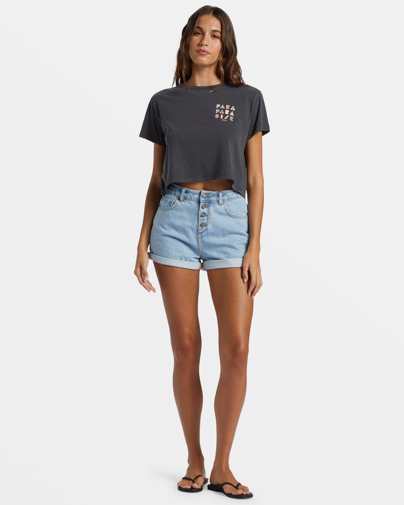 Para Paradise Cropped T-Shirt - Phantom