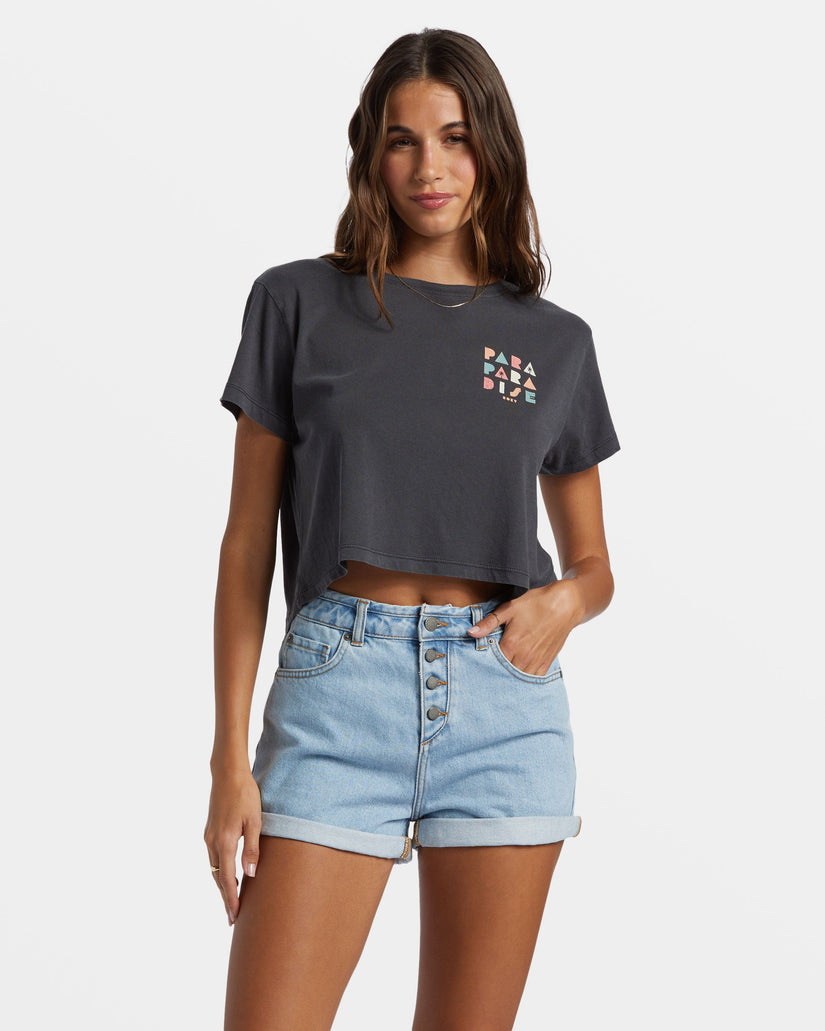 Para Paradise Cropped T-Shirt - Phantom