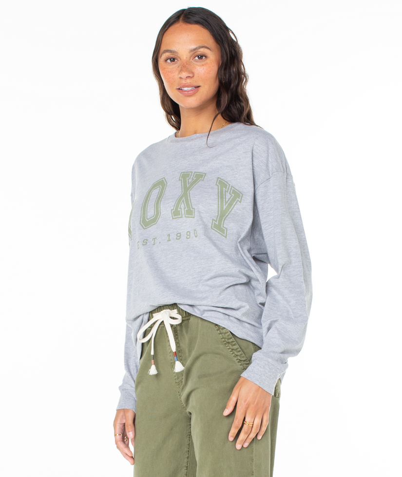 Collegiate Arch Long Sleeve T-Shirt - Heritage Heather