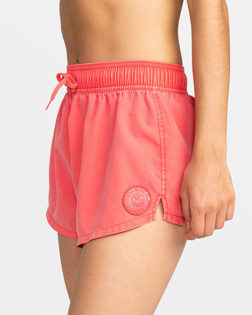 No Bad Waves 2" Boardshorts - Hibiscus