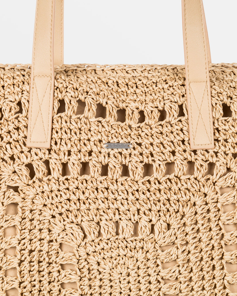 Coco Cool Straw Tote Bag - Natural