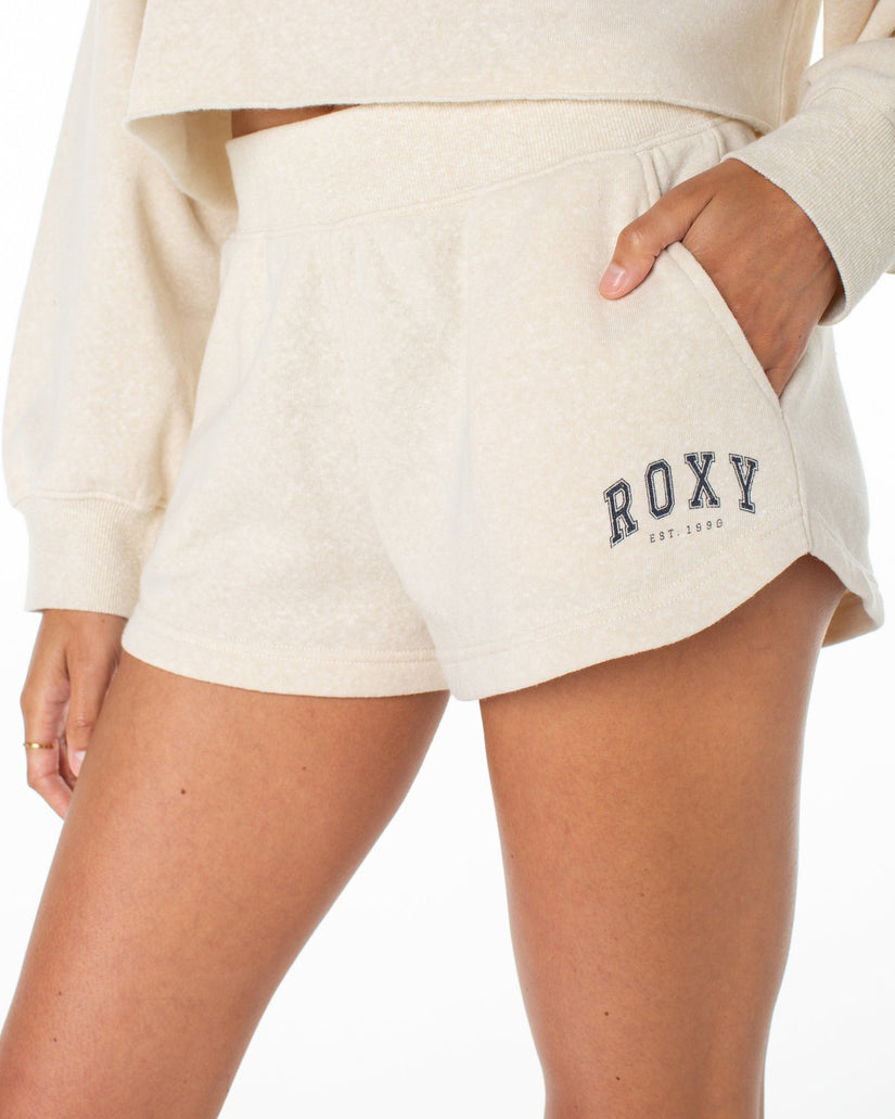 Sunray Elastic Waist Short - Oatmeal Heather | Roxy