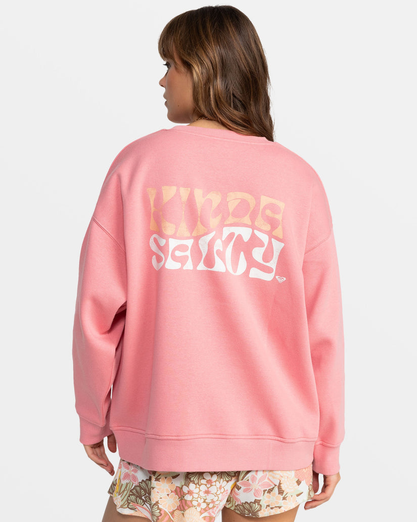 Morning Hike Crew Neck Sweatshirt - Mauve Glow