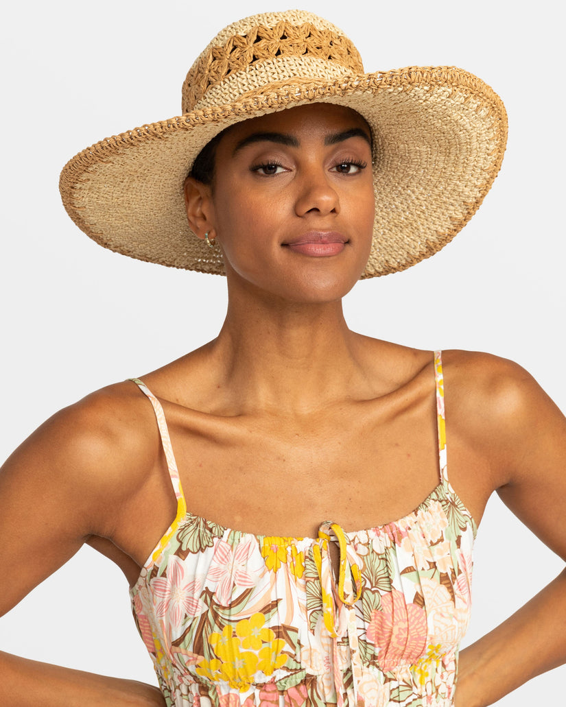 Pretty As A Flower Sun Hat - Natural