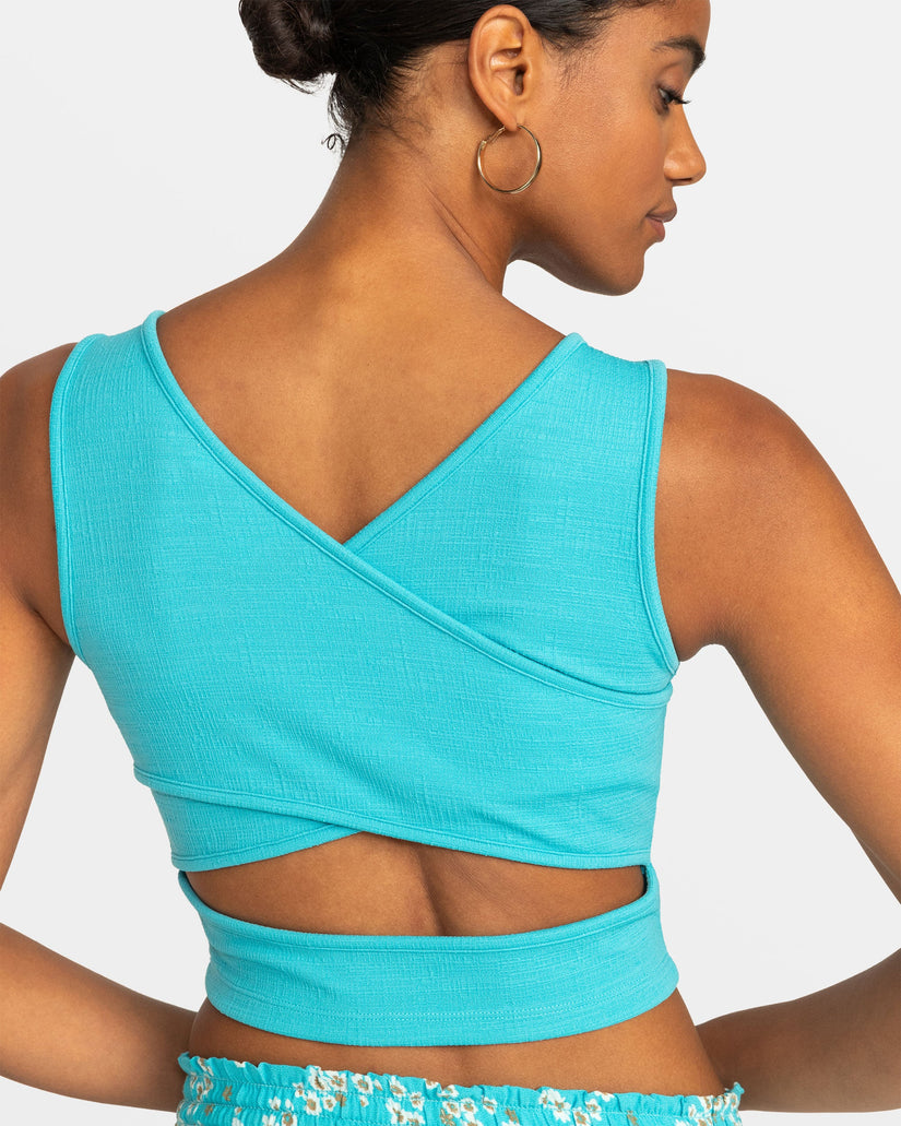 Good Keepsake Crop Top - Maui Blue