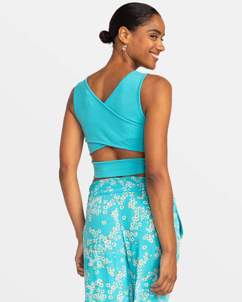 Good Keepsake Crop Top - Maui Blue