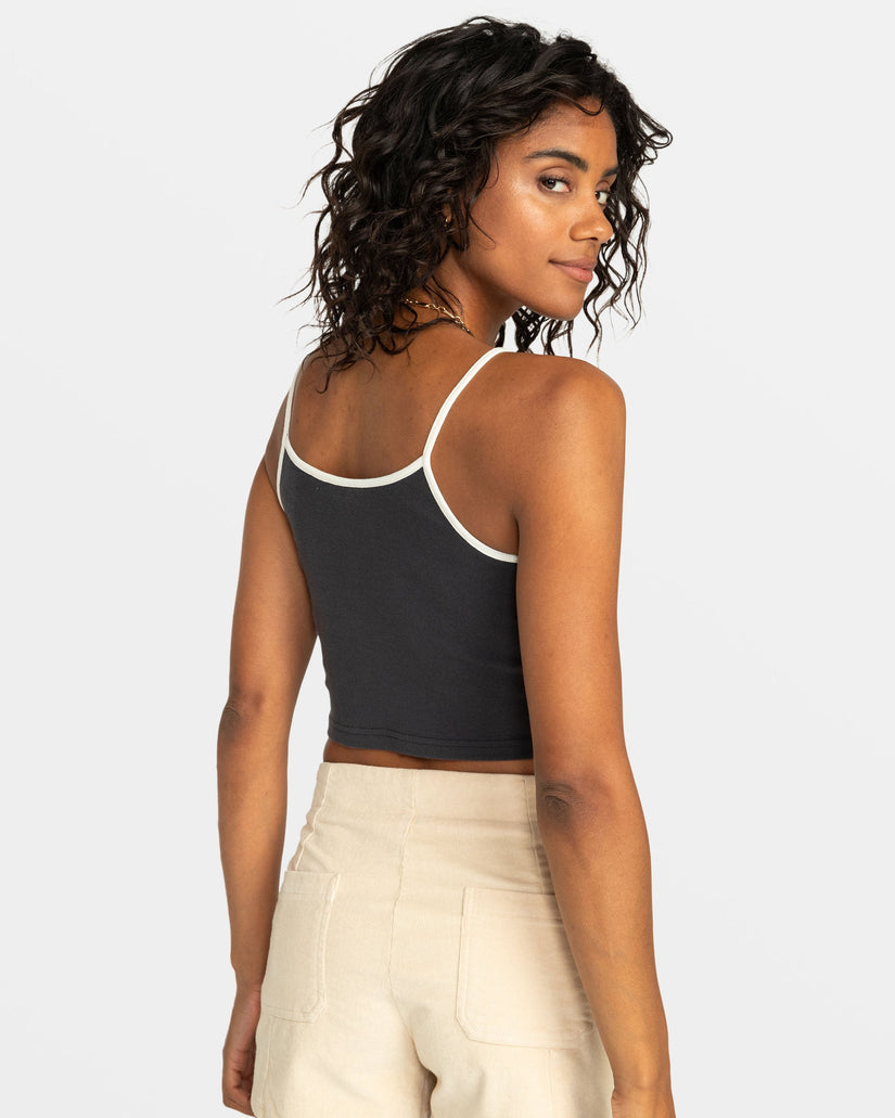 Roxy Vintage Cropped Tank Top - Phantom