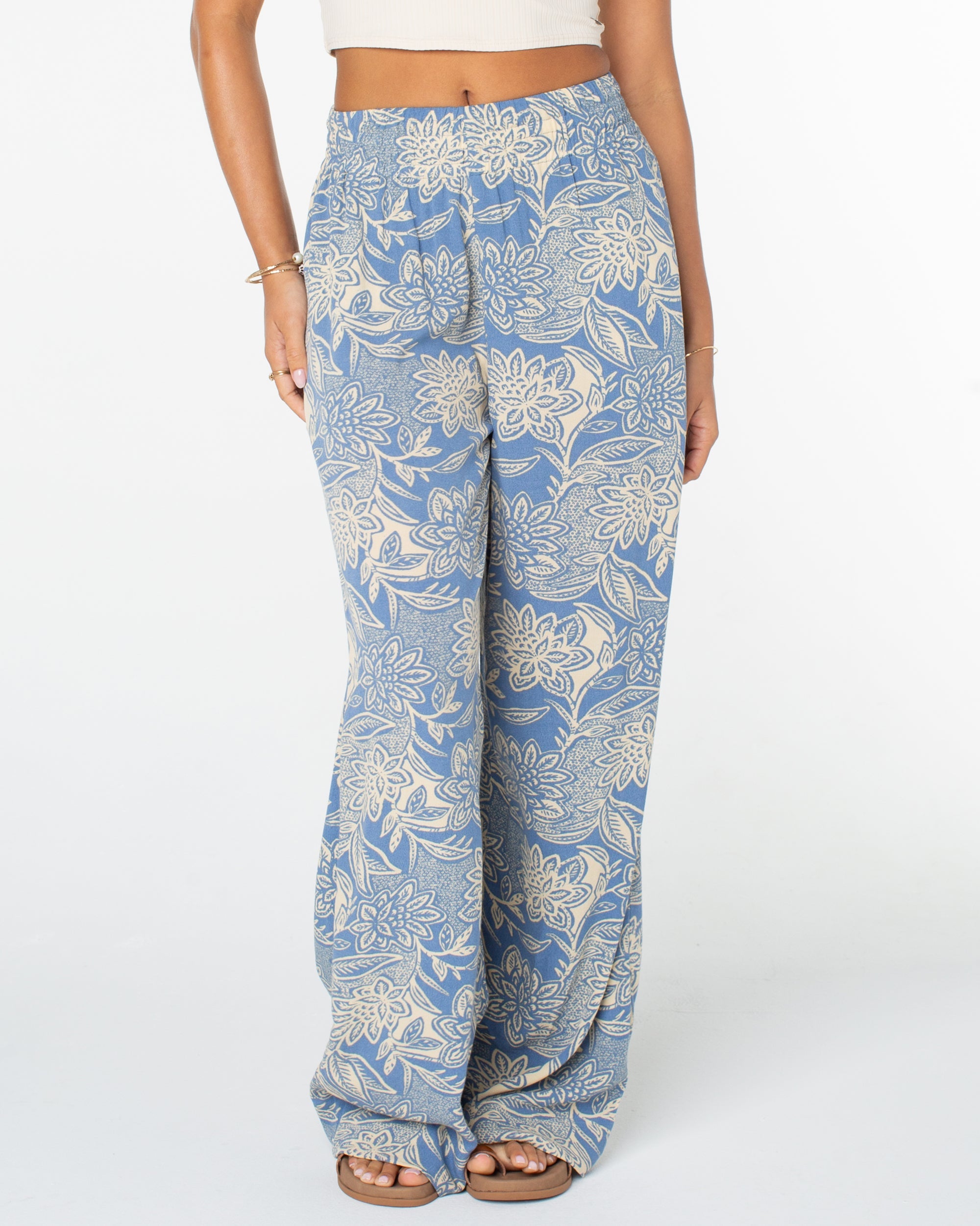 Forever And A Day Wide Leg Pant - Infinity Blue Lotus Batik | Roxy