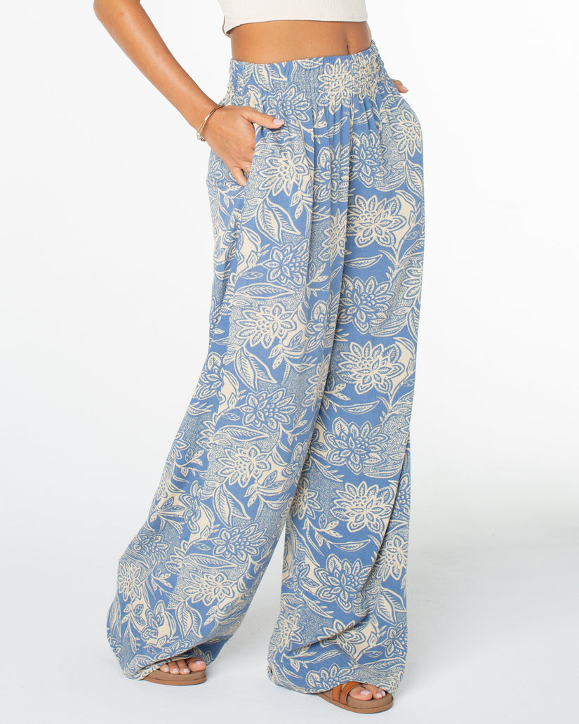 Forever And A Day Wide Leg Pant - Infinity Blue Lotus Batik | Roxy