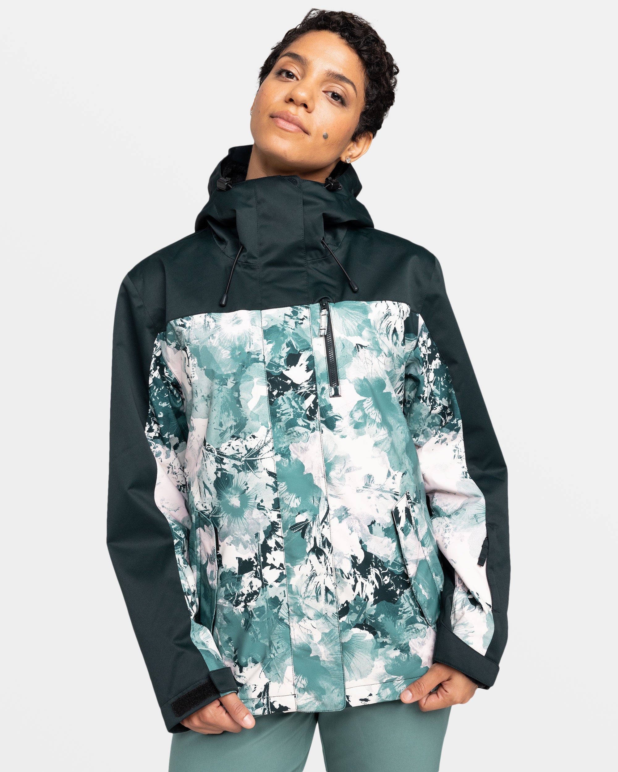 Roxy Jetty 3N1 Snow Jacket Sea Pine Dreamy Picture Roxy