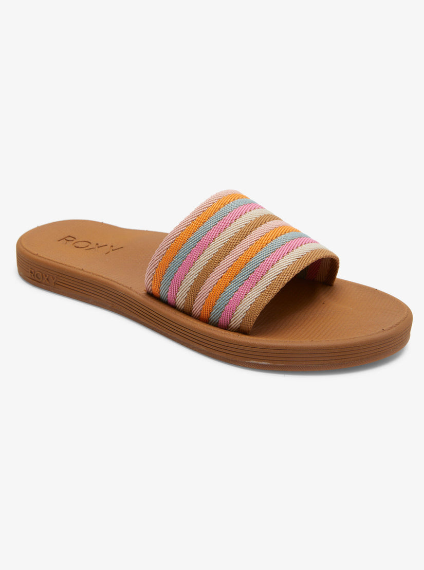 Beachie Breeze Sandals - Tan/Crazy Pink