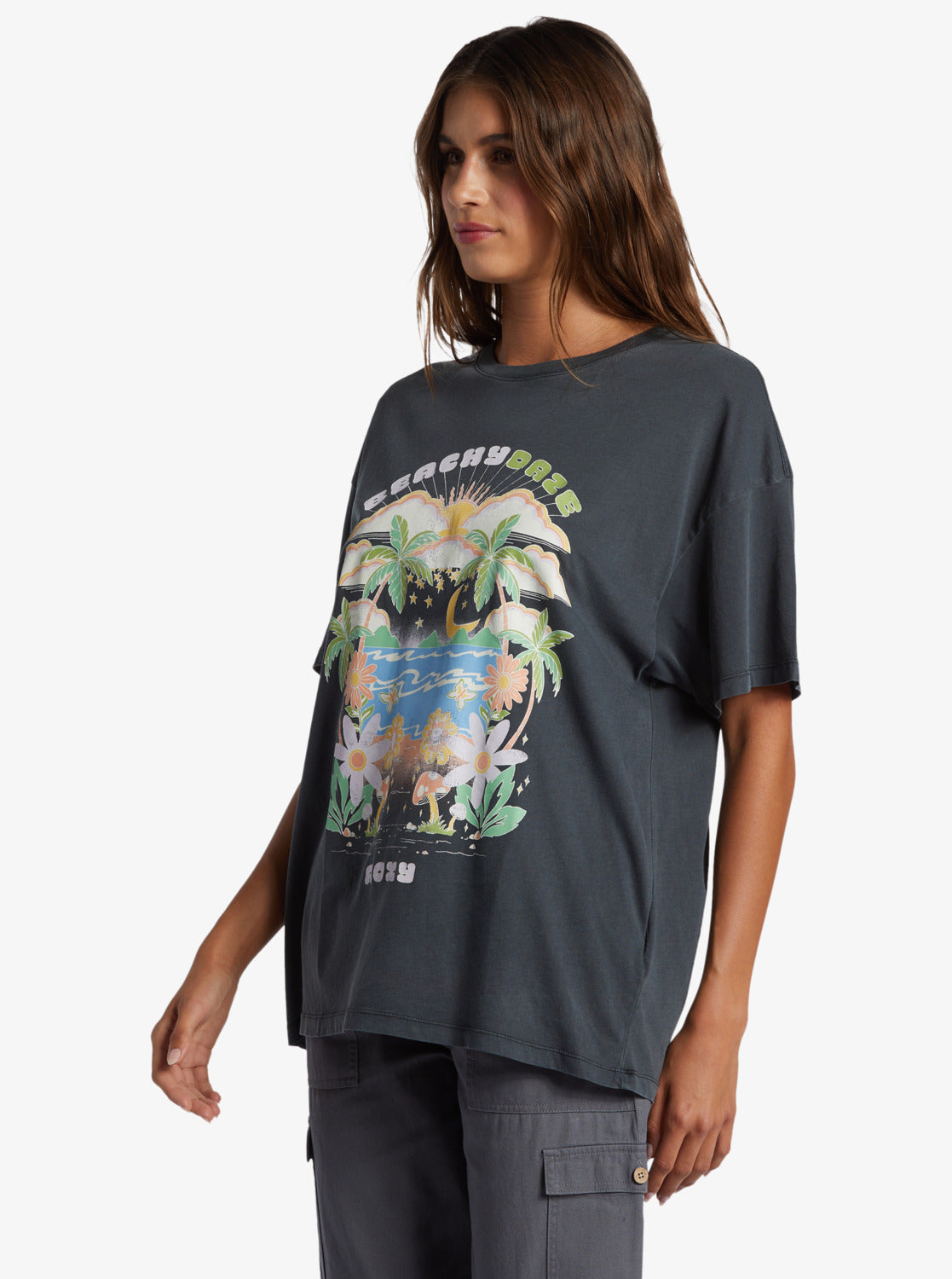 Roxy Big Girls 7-16 Beachy Daze Short Sleeve T-Shirt