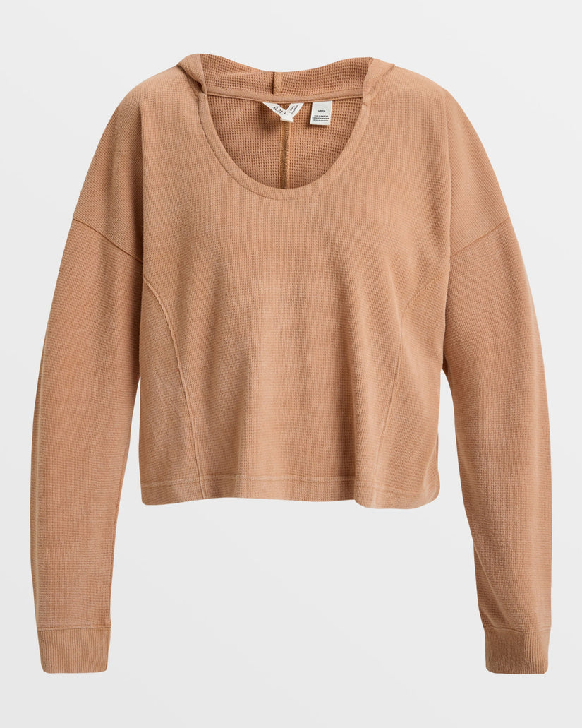 Notice Me Hooded Top - Camel