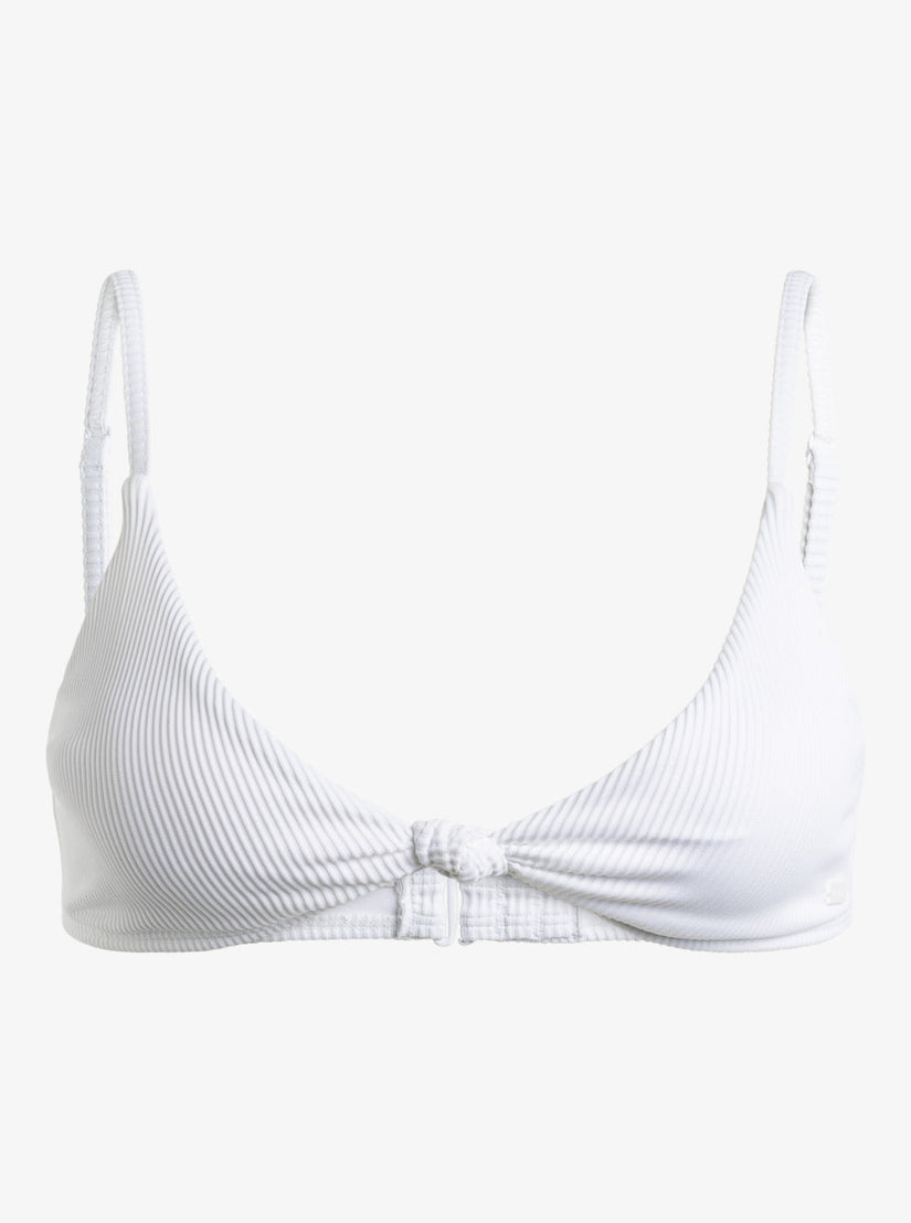 Roxy Love The Surf Knot Bikini Top - Bright White